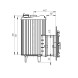 Печь банная «Атмосфера L» в ламелях «Окаменевшее дерево»